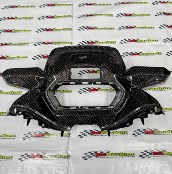 Carbon Meter Panel Cover for Yamaha XMAX V2 – XV2-025 Black Twill Carbon RM419 Ready Stock and RM377 Preorder