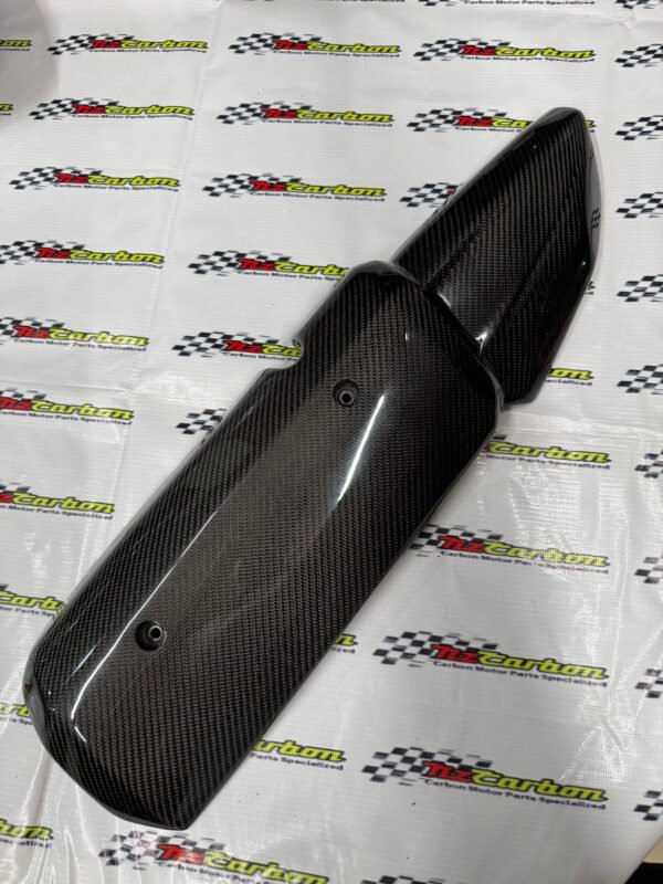 Carbon Exhaust Cover for Yamaha XMAX V1 & V2 – XV1-007 Black Twill Carbon RM319 Ready Stock and RM287 Preorder