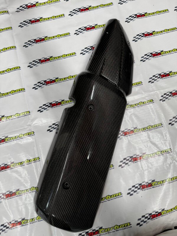 Carbon Exhaust Cover for Yamaha XMAX V1 & V2 – XV1-007 Black Twill Carbon RM319 Ready Stock and RM287 Preorder