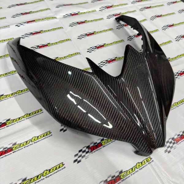 Carbon Front Cover Shield for Yamaha XMAX V1 – Black Twill – Ready Stock & Preorder – RM439 incl. SST