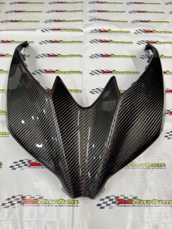 Carbon Front Cover Shield for Yamaha XMAX V1 – Black Twill – Ready Stock & Preorder – RM439 incl. SST