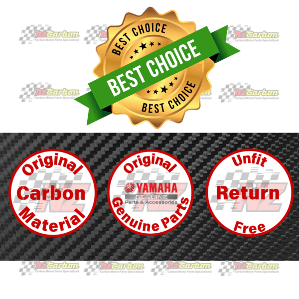 Original Carbon Material, Yamaha Genuine Parts, and Free Return Guarantee – Quality Assurance by NZ Motor Parts