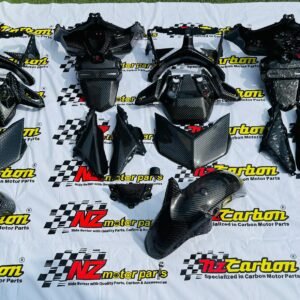 NZ Carbon Front Combo Set (Set Depan Combo) for Yamaha XMAX V2 – Black Twill / F1 / Big Twill / Forged Diamond (Ready Stock & Preorder)
