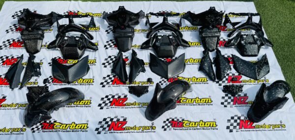 NZ Carbon Rear Combo Set (Set Ekor Combo) for Yamaha XMAX V2 & V3 – Black Twill / F1 / Big Twill / Forged Diamond (Ready Stock & Preorder)